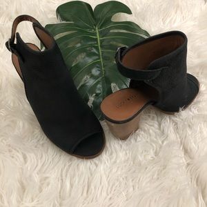 Lucky Brand Shooties 8.5M Block Heel Black Shoes